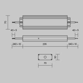 Блок питания Maytoni Magnetic track system 48V 150W IP67 3,12A PSL008-150W-48V-IP67