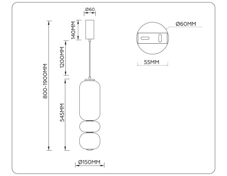 Люстра Ambrella Light HIGH LIGHT LH11033