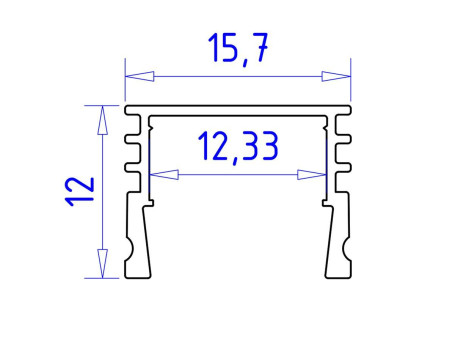 Профиль с рассеивателем Ambrella Illumination GP1750AL