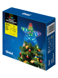 Украшение светодиодное Uniel Звезда-1 разноцветный ULD-H2222-030/DTA Multi Star-1 UL-00005492