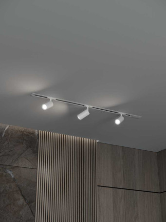 Встраиваемая однофазная трековая система Hesby Lighting Skylite №3 со светильниками HSBL_kompl_S003_VI1W3K