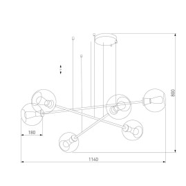 Подвесная люстра TK Lighting 3340 Libra