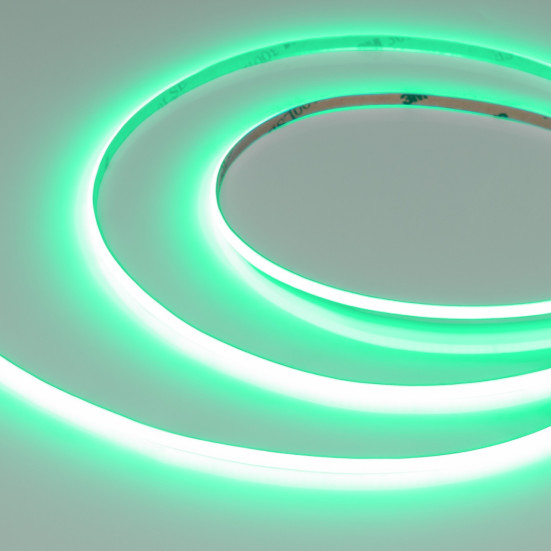Светодиодная лента COB-X480-4mm 24V Green (4 W/m, IP20, 5m) Arlight 046906
