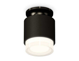 Комплект накладного светильника Ambrella light Techno Spot XS7511065 SBK/PBK/FR черный песок/черный полированный/белый матовый (N7926, C7511, N7160)