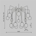 Подвесная люстра Maytoni Branch MOD176PL-16G
