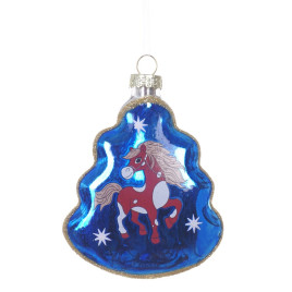 Украшение новогоднее &quot;Елочка с лошадкой&quot;, L8 W2,5 H11 см
