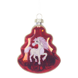 Украшение новогоднее &quot;Елочка с лошадкой&quot;, L8 W2,5 H11 см