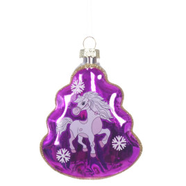 Украшение новогоднее &quot;Елочка с лошадкой&quot;, L8 W2,5 H11 см