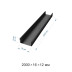 Профиль накладной черный 2м. Apeyron 08-10-01Ч