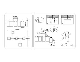 Люстра на штанге Ambrella light TRADITIONAL TR303047