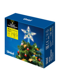 Украшение светодиодное Uniel Звезда-2 теплый белый ULD-H1515-010/STB/2AA Warm White Star-2 UL-00005761