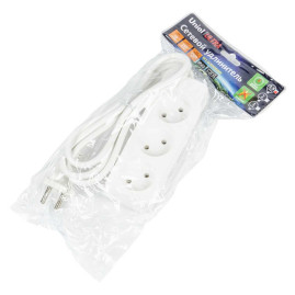 Удлинитель Uniel Ultra 3гн х 1,5м б/з S-CU3-1,5 White UL-00009979