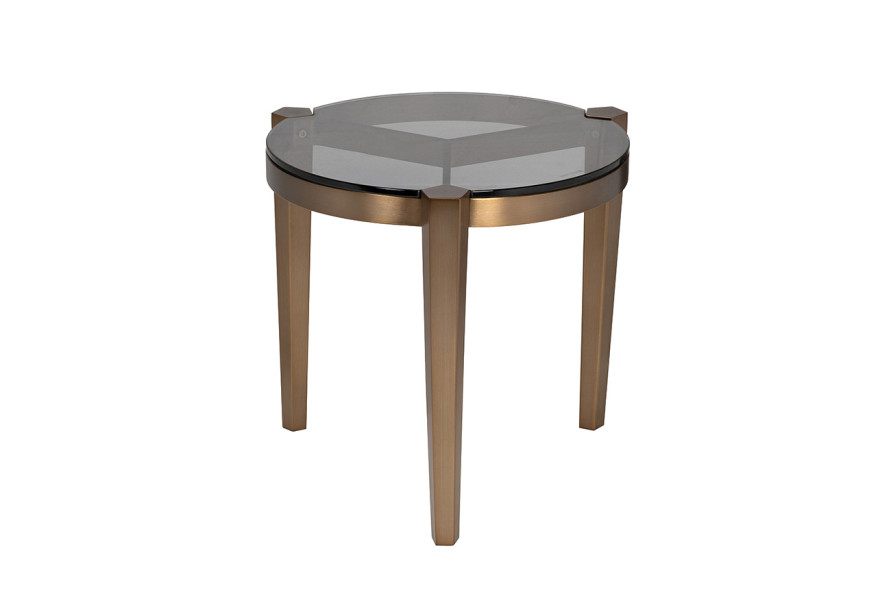 Столик журнальный круглый со стеклом