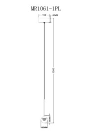 Подвесной светодиодный светильник MyFar Kollins MR1061-1PL