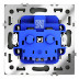 Розетка встраиваемая Voltum S70 с заземлением 16А, (графит) VLS040107