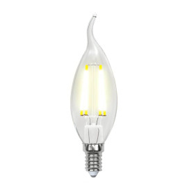 Лампа светодиодная филаментная Uniel E14 7,5W 3000K прозрачная LED-CW35-7,5W/WW/E14/CL GLA01TR UL-00003248