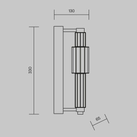 Настенный светильник Maytoni Verticale MOD308WL-L9CH3K