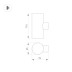 Уличный настенный светодиодный светильник Arlight KT-Ray-Wall-Twin-R46-2X3W Warm3000 034137