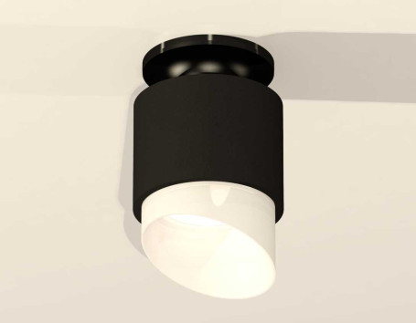 Комплект накладного светильника Ambrella light Techno Spot XS7511066 SBK/PBK/FR черный песок/черный полированный/белый матовый (N7926, C7511, N7175)
