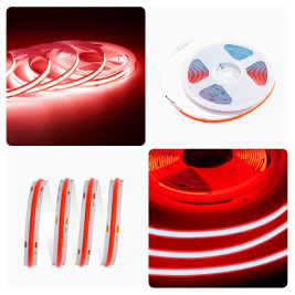 Светодиодная лента Apeyron 11W/m 352LED/m COB красный 5M 190ОО