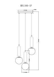 Подвесная люстра MyFar Pierre MR1166-1P