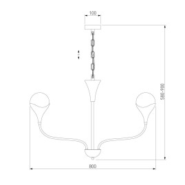 Подвесная люстра Eurosvet Calyx a068276
