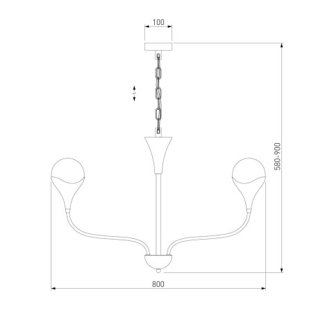 Подвесная люстра Eurosvet Calyx a068276