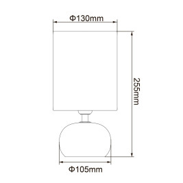 Настольная лампа Uniel UML-B307 E14 Gold/Copper UL-00012424
