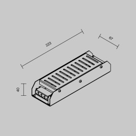 Источник напряжения PSL001 24В 250Вт IP20 Maytoni Led Strip 811003