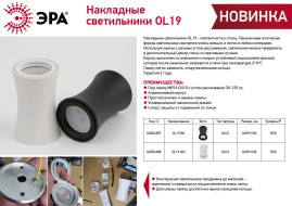 Накладной светильник ЭРА OL19 WH Б0054388