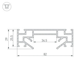 Профиль Arlight LGD-STRETCH-2TR-2000 040059