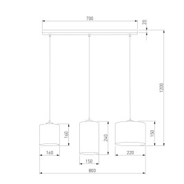 Подвесной светильник TK Lighting 4954 Juta
