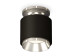 Комплект накладного светильника Ambrella light Techno Spot XS7511080 SBK/PSL черный песок/серебро полированное (N7927, C7511, N7032)