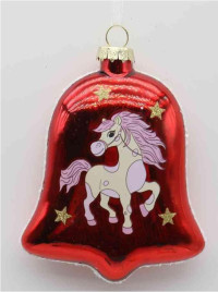 Украшение новогоднее &quot;Колокольчик с лошадкой&quot;, L8 W2,5 H11 см