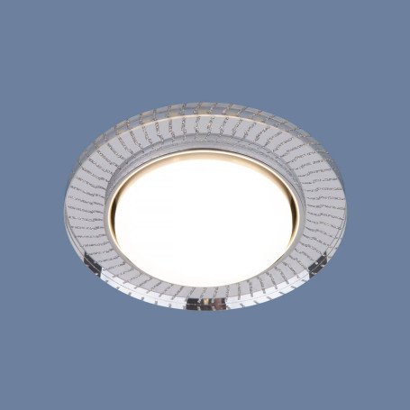Встраиваемый светильник Elektrostandard 3033 GX53 CL/SL прозрачный/серебро a045484
