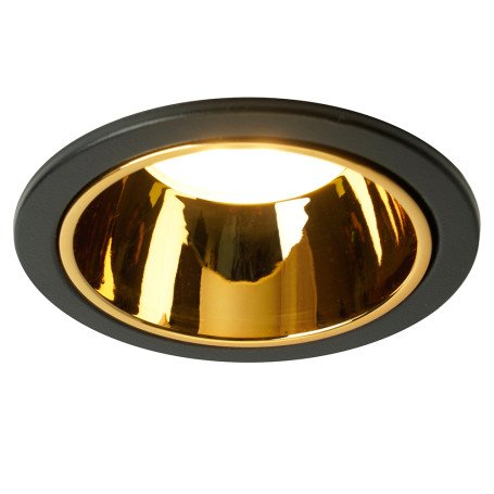 Светильник встраиваемый Feron DL3102 потолочный MR16 G5.3  черный + золото 51403
