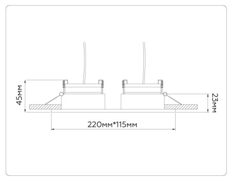 Встраиваемый светильник Ambrella light TECHNO SPOT TN51919