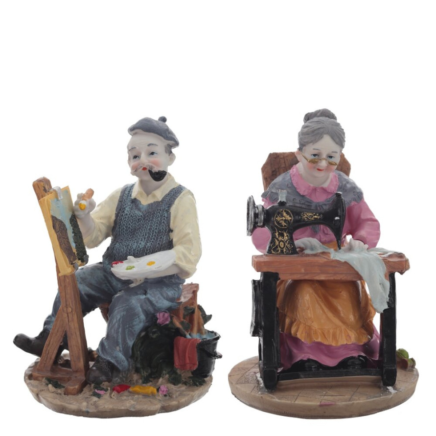 Фигурка декоративная &quot;Бабушка/Дедушка&quot;, L11 W11 H17 см, 2в.