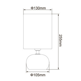 Настольная лампа Uniel UML-B307 E14 Silver/White UL-00012423