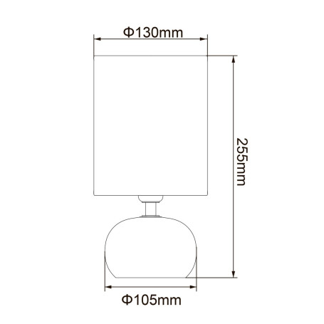 Настольная лампа Uniel UML-B307 E14 Silver/White UL-00012423