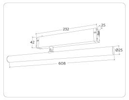 Трековый светодиодный светильник Ambrella Light Track System Magnetic 220V GL1361