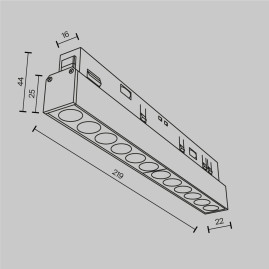 Трековый светильник Maytoni Technical Points TR031-2-12W2.7K-B