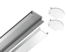 Встраиваемый профиль с рассеивателем Ambrella Illumination GP1001AL