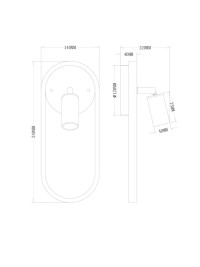 Настенный светильник Freya Тумблер / Tumbler FR6074WL-L10G