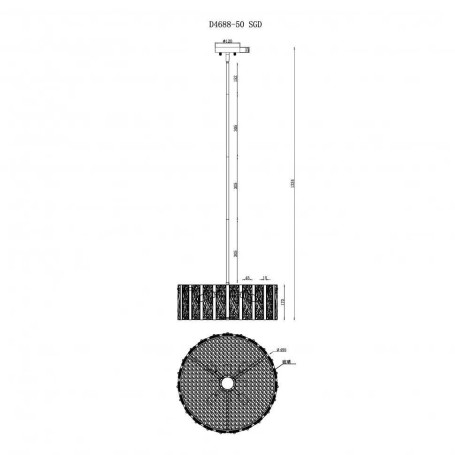 Подвесной светильник iLamp Panorama D4688-50 SGD