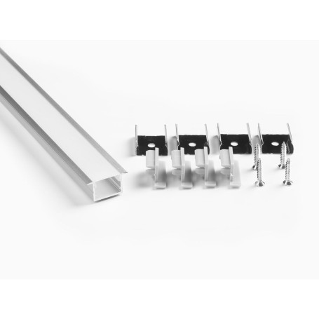 Профиль врезной LEDS POWER СПВ17-2412 алюм. анод-й с матовым рассеивателем 2м 008455
