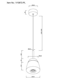 Подвесной светодиодный светильник Moderli Eir V10872-PL