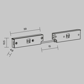 Коннектор питания угловой Maytoni Technical Accessories for tracks Levity TRA184CPC-1B-3