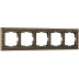 Рамка Werkel Antik на 5 постов бронза WL07-Frame-05 4690389063657