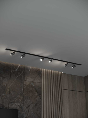 Встраиваемая однофазная трековая система Hesby Lighting Skylite №3 со светильниками HSBL_kompl_S003_VI2B4K